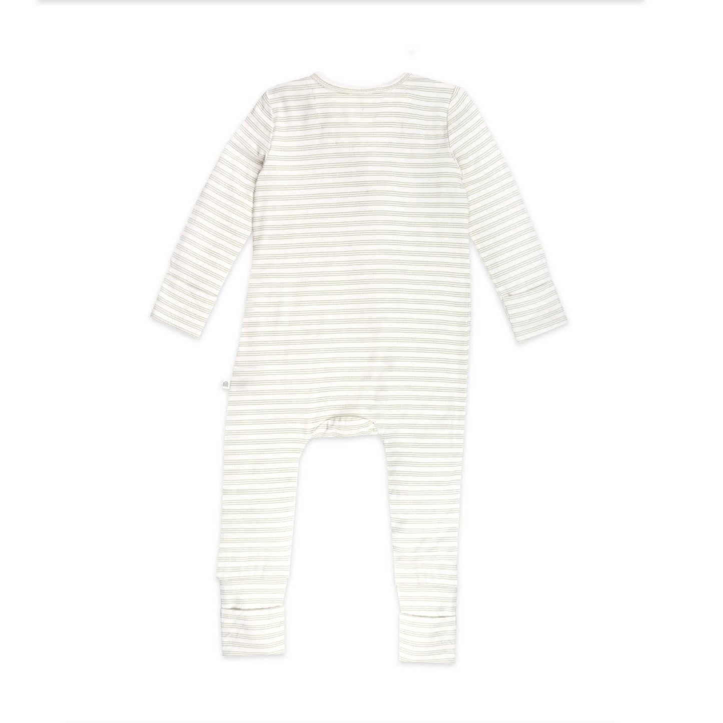 Kynd Baby - Day or Night Onesie - Sage Stripe