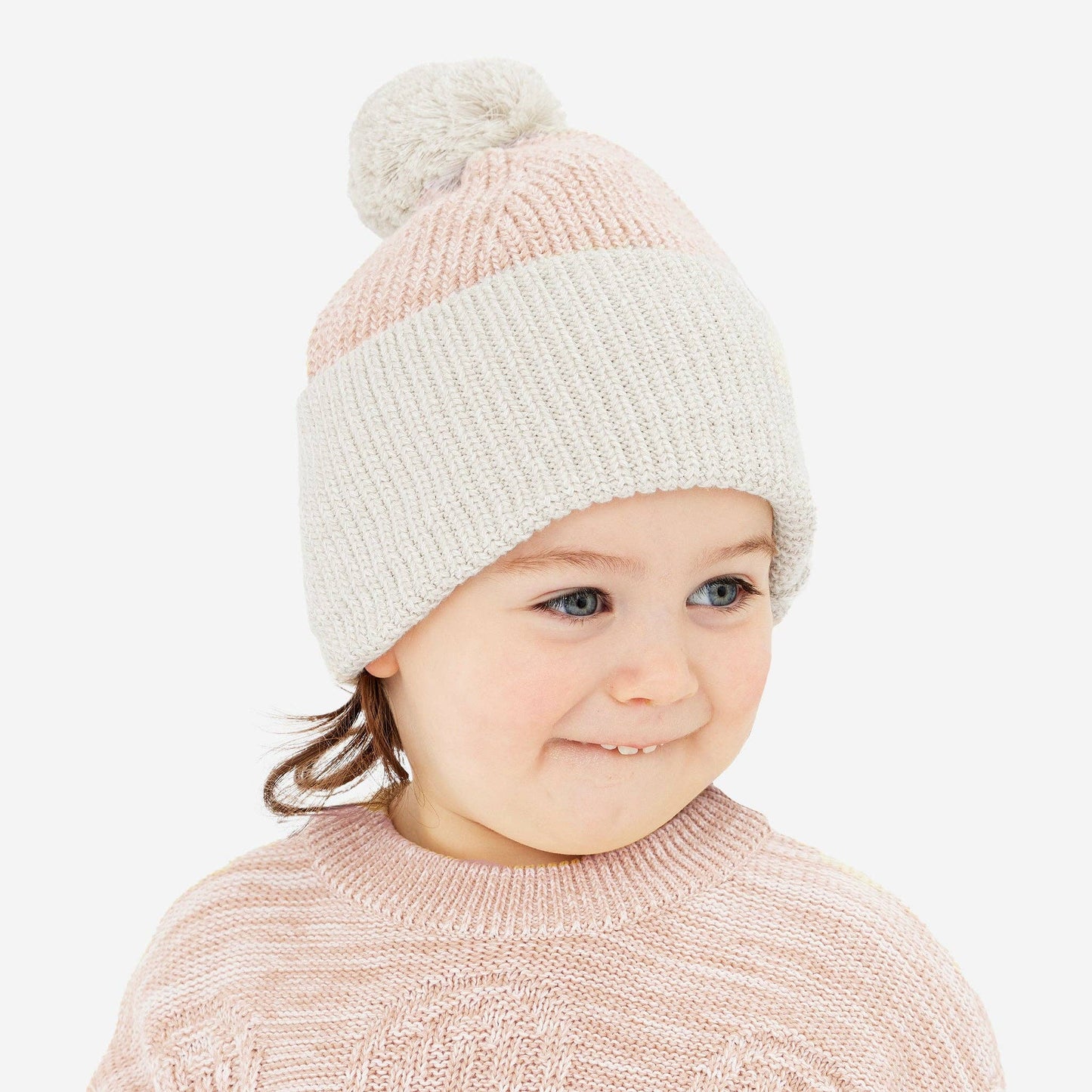 Kynd Baby - Chunky Rib Knit Beanie - Pearl