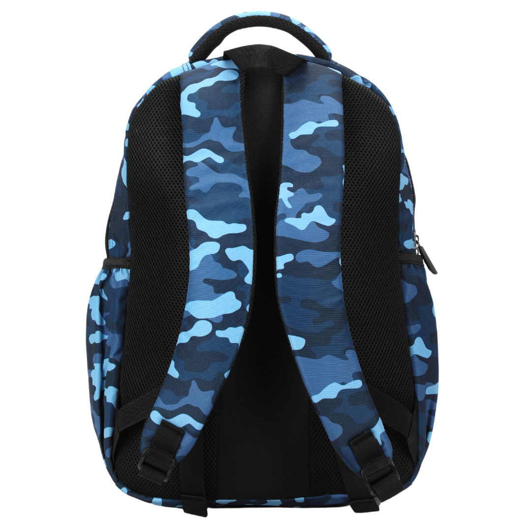 Alimasy  - Blue Camouflage Large School Backpack