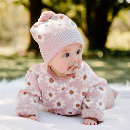 Kynd Baby - Jacquard Knit Beanie - Paper Daisy