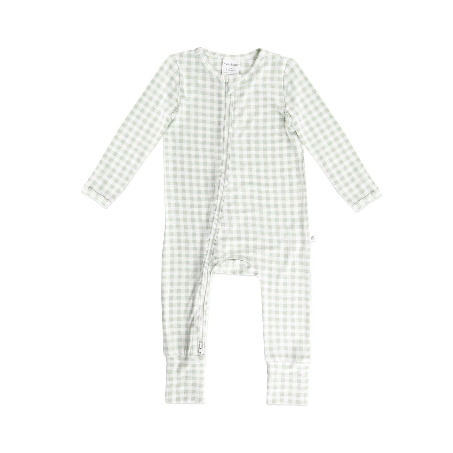 Kynd Baby - Day or Night Onesie - Sage Gingham