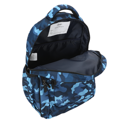 Alimasy  - Blue Camouflage Large School Backpack