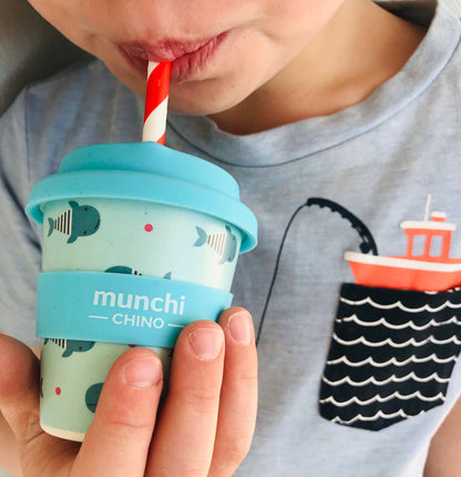 munchi - Whale Babychino Cup - Straw Included