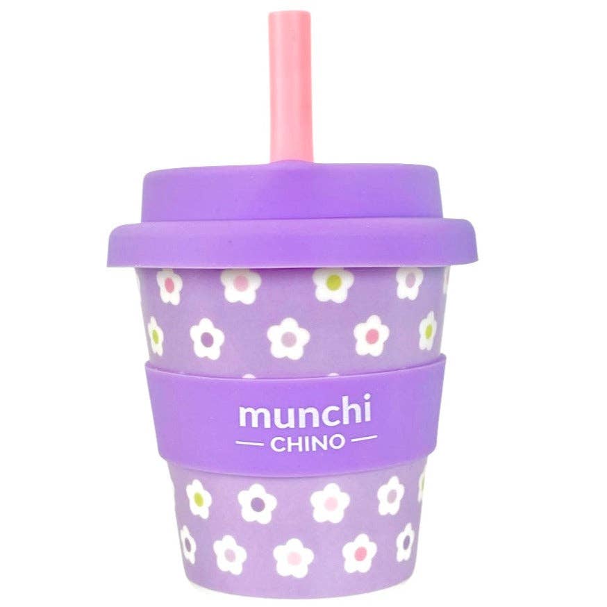 munchi - Flower Babychino Cup - Straw Included