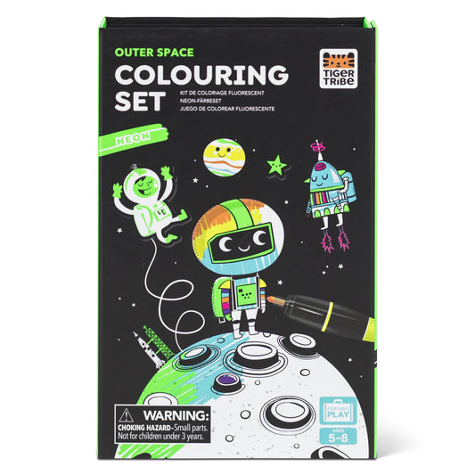 Tiger Tribe -  Neon Colouring Set - Outer Space