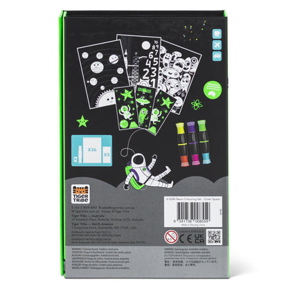 Tiger Tribe -  Neon Colouring Set - Outer Space