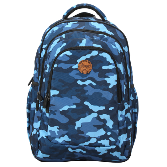 Alimasy  - Blue Camouflage Large School Backpack