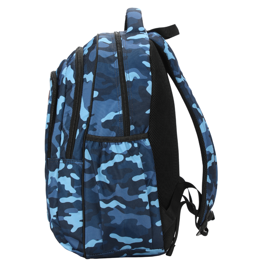 Alimasy  - Blue Camouflage Large School Backpack