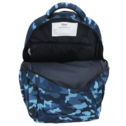 Alimasy  - Blue Camouflage Large School Backpack