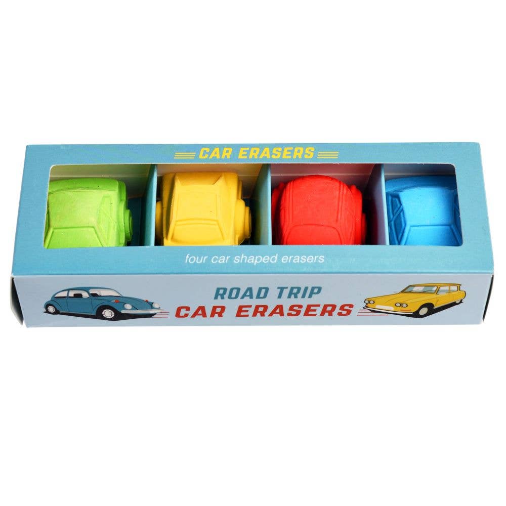 Rex London Erasers Car Set 4 Road Trip