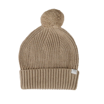 Kynd Baby - Chunky Rib Knit Beanie  - Caramel Marle