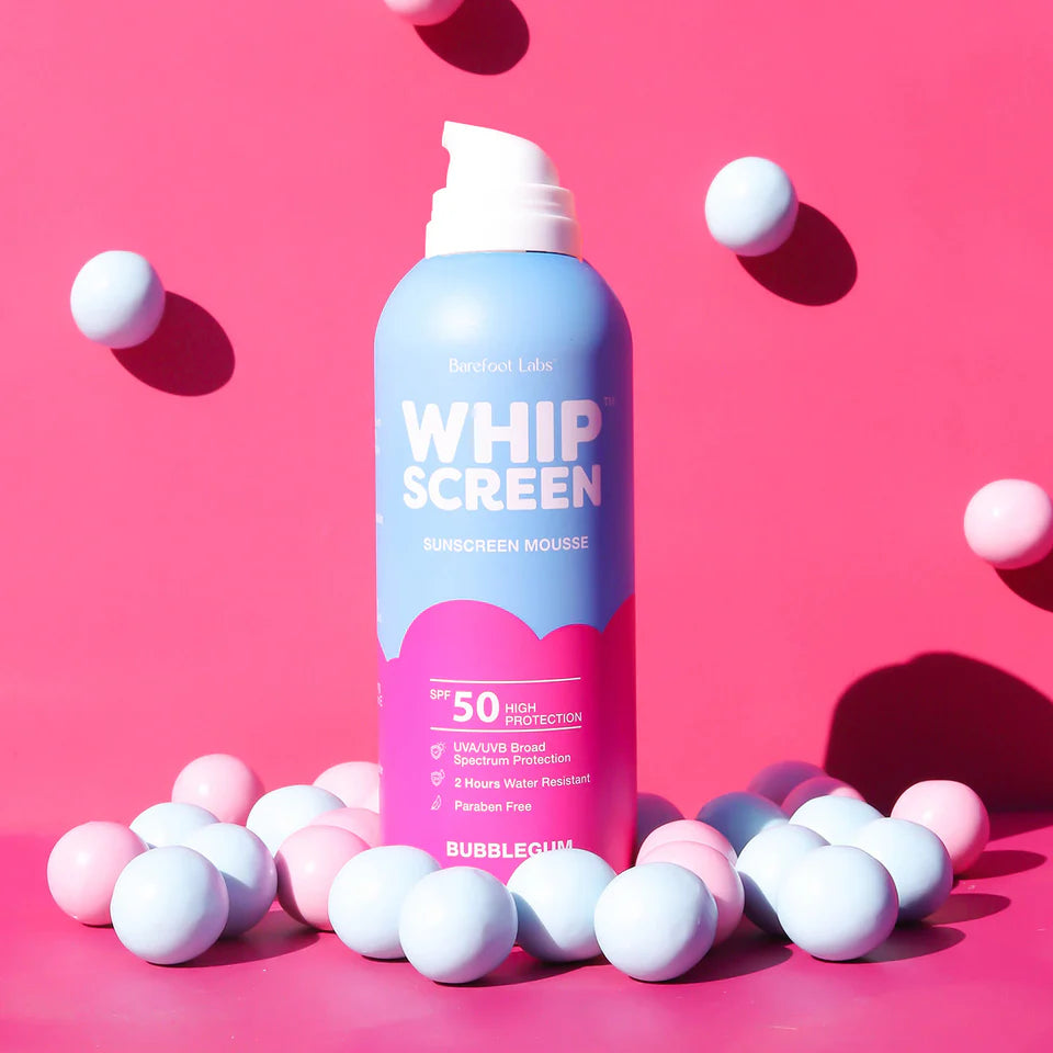 WhipScreen™ SPF50 Sunscreen Mousse - Bubblegum Scent