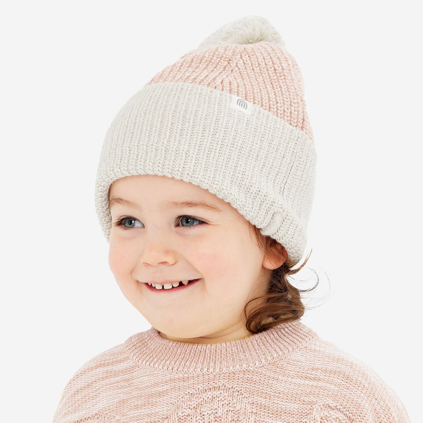 Kynd Baby - Chunky Rib Knit Beanie - Pearl